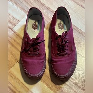 Vans ultracush Authentic maroonish red size 11